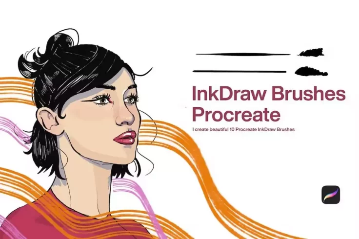 View Information about 10 Ink Draw Tattoo Brushes for Procreate