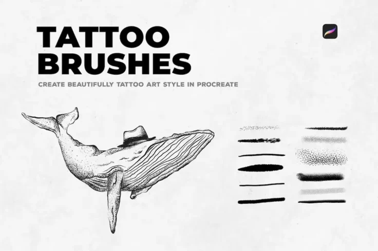 View Information about 12 Tattoo Art Procreate Brushes