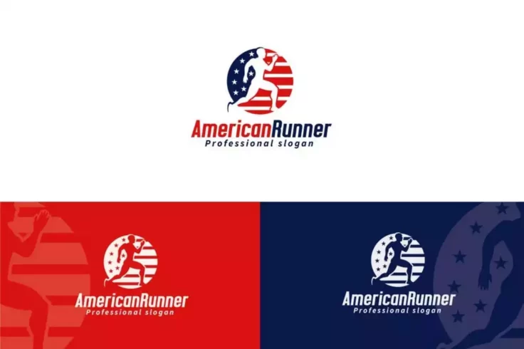 View Information about American Runner Logo Template