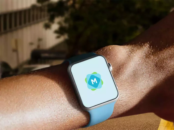 View Information about Apple Watch Sport on Male Arm