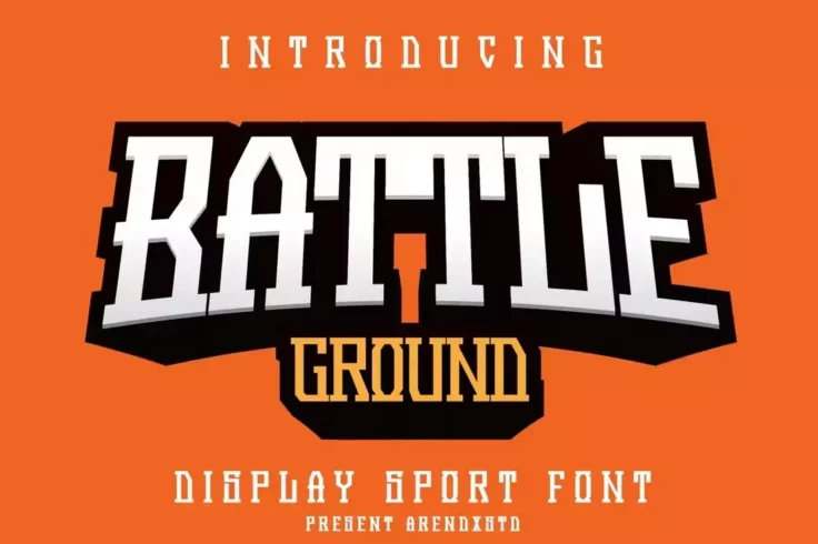 View Information about Battleground Display Sport Font