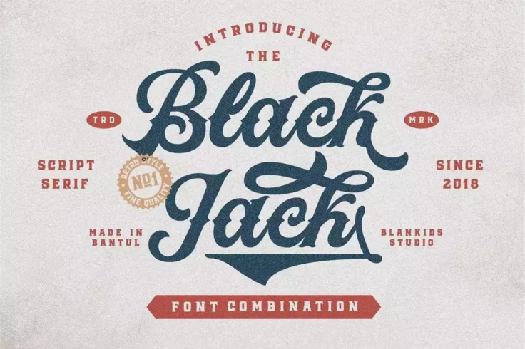 View Information about Black Jack Script and Serif Tattoo Font