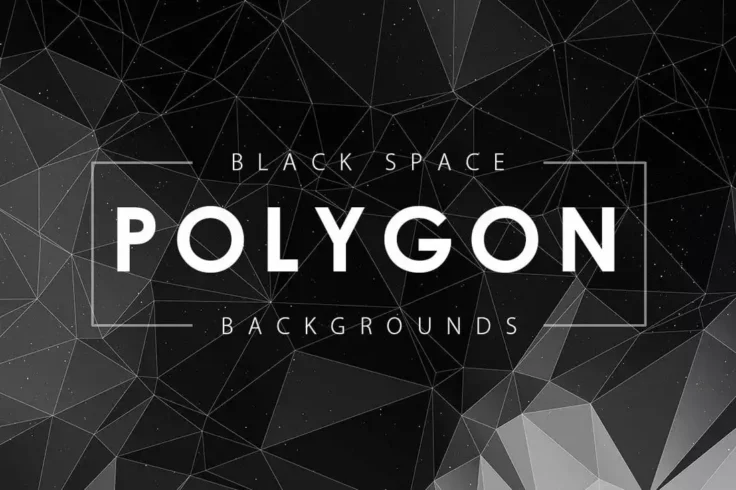 View Information about Black Space Polygon Backgrounds