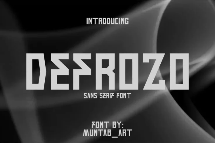 View Information about Defrozo Block Letter Font