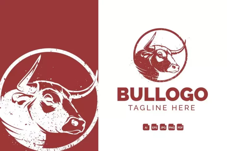 View Information about Bull Head Vintage Logo Template