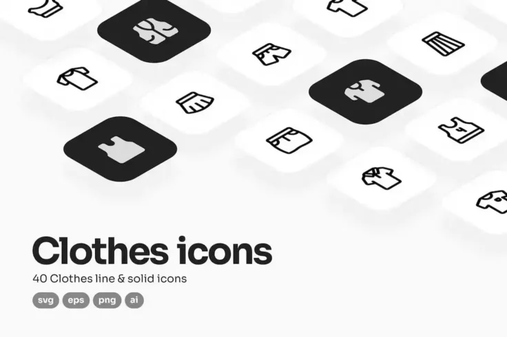 View Information about Clothes UI Icons for Adobe XD