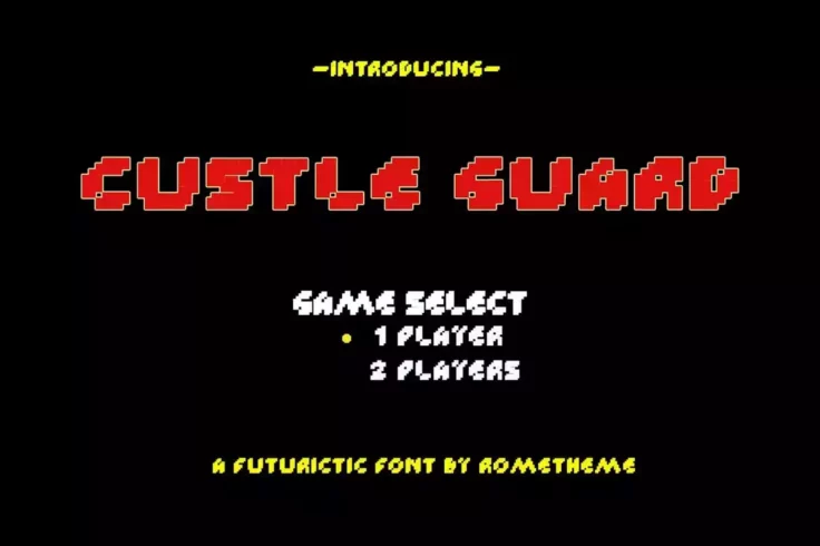 View Information about Custle Guard Bitmap Font