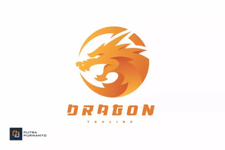 View Information about Dragon Head Illustrator Logo Template