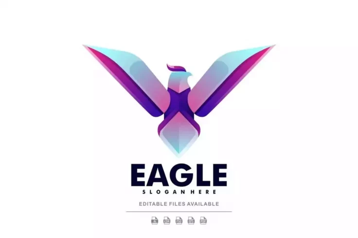 View Information about Eagle Gradient Photoshop Logo Template