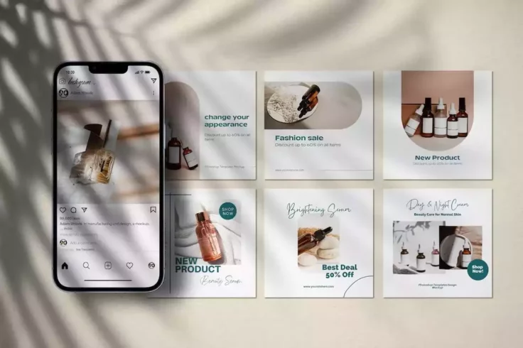 View Information about Elegant Instagram Post Mockup Template