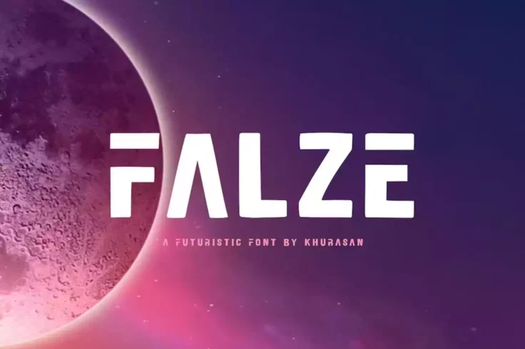 View Information about Falze Futuristic Logo Font