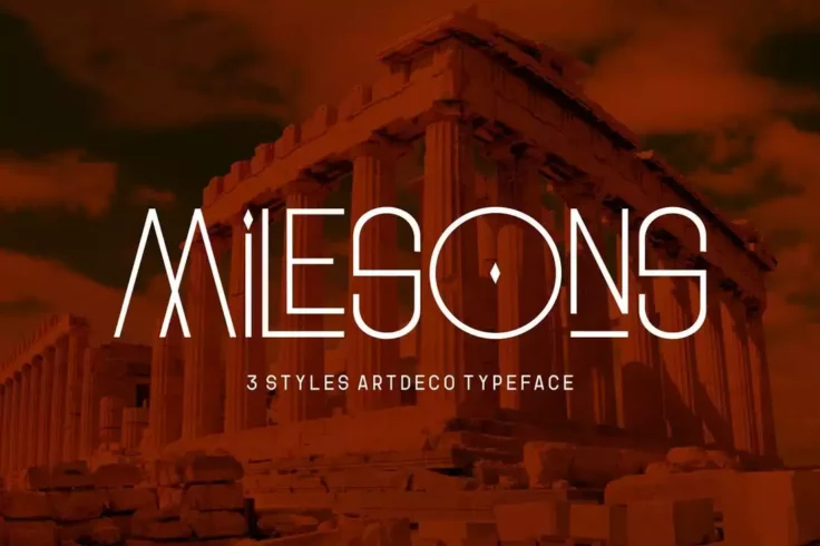 View Information about GR Milesons Artdeco Decorative Font