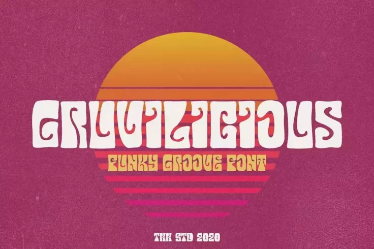 View Information about Gruvilicious Retro 70s Groovy Font