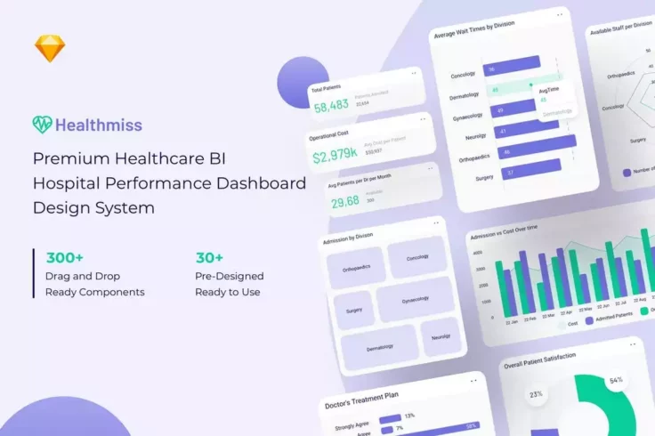 View Information about Healthmiss BI Dasboard Design UI Kit