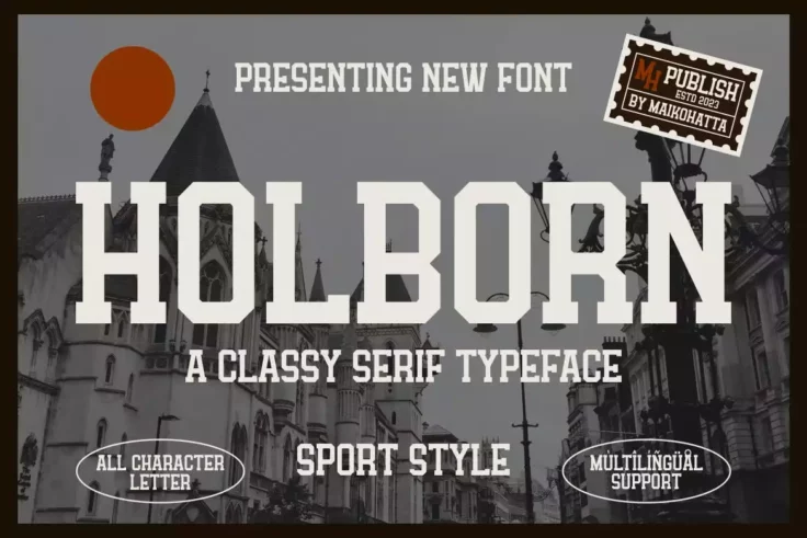 View Information about Holborn Serif Sports Font