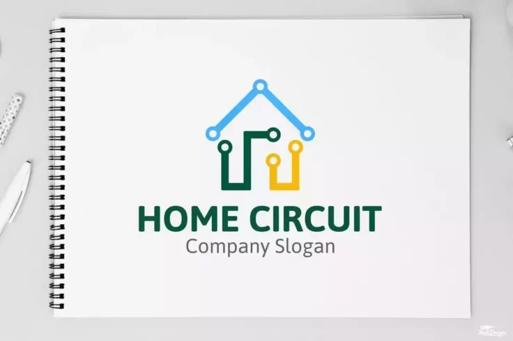 View Information about Home Circuit Affinity Designer Logo Template