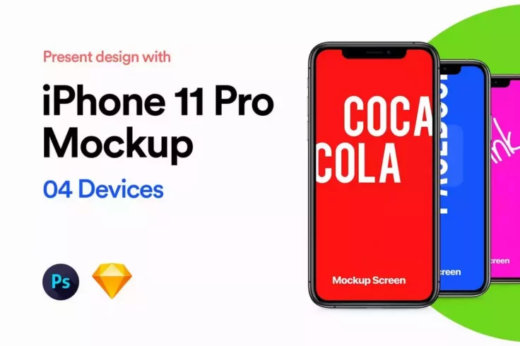 View Information about iPhone 11 Pro Mockup for Sketch