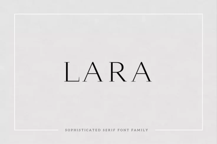 View Information about Lara Sophisticated Serif Typeface