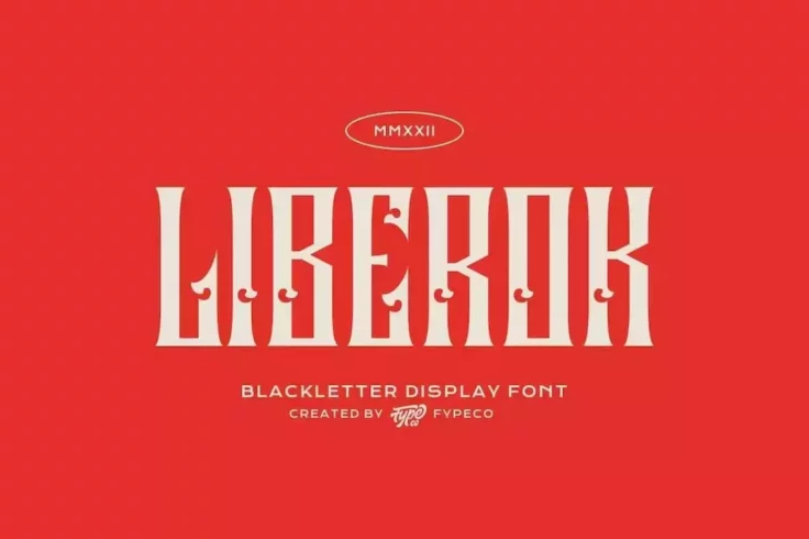 View Information about Liberok Blackletter Tattoo Font