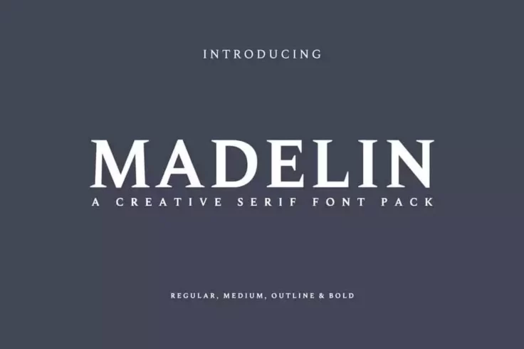 View Information about Madelin Bold Serif Font Family