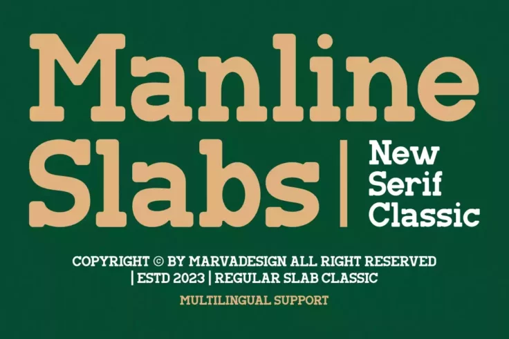 View Information about Manline Slabs Classic Slab Font