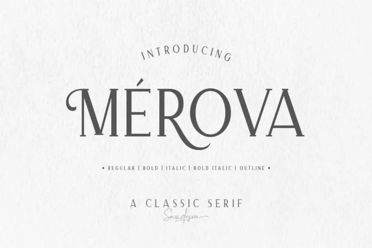 View Information about Merova Classic Serif Font