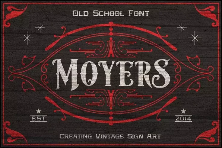 View Information about Moyers Vintage Tattoo Font