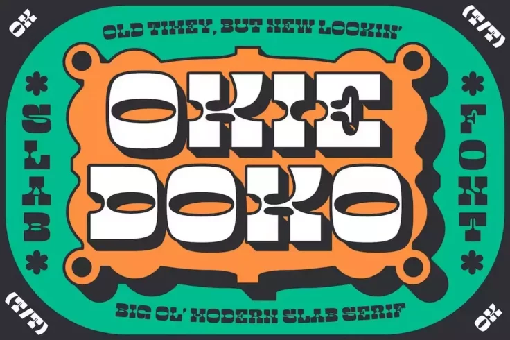 View Information about Okie Doko Western Slab Font