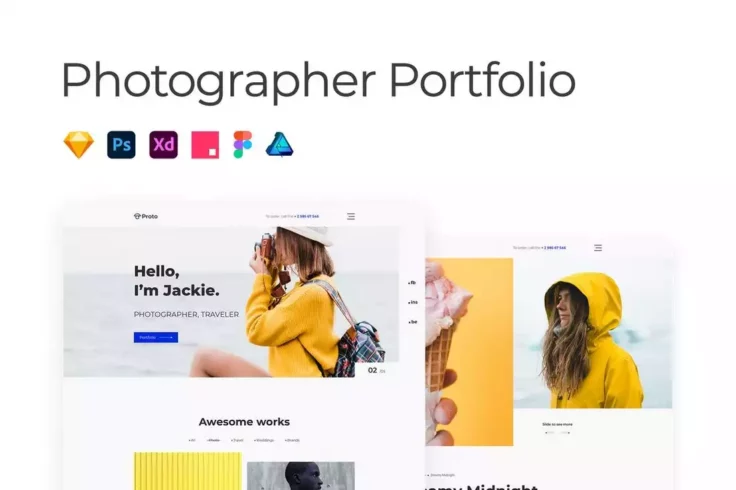 View Information about Portfolio Website Affinity Designer Template