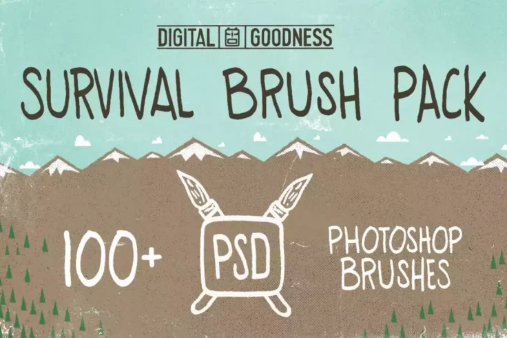 View Information about PSD Survival Brush Pack