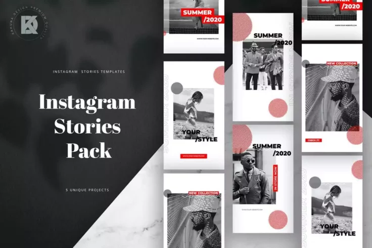 View Information about Red & Black Instagram Frame Story Templates