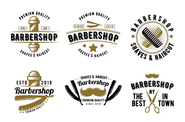 View Information about Retro Logo & Badge Templates for Barbershops