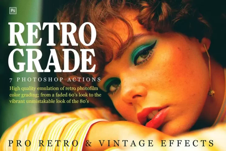 View Information about Retrograde Retro & Vintage Photoshop Actions