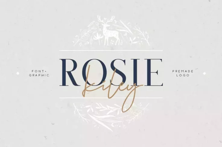 View Information about Rosie Kiley Feminine Logo Font Duo