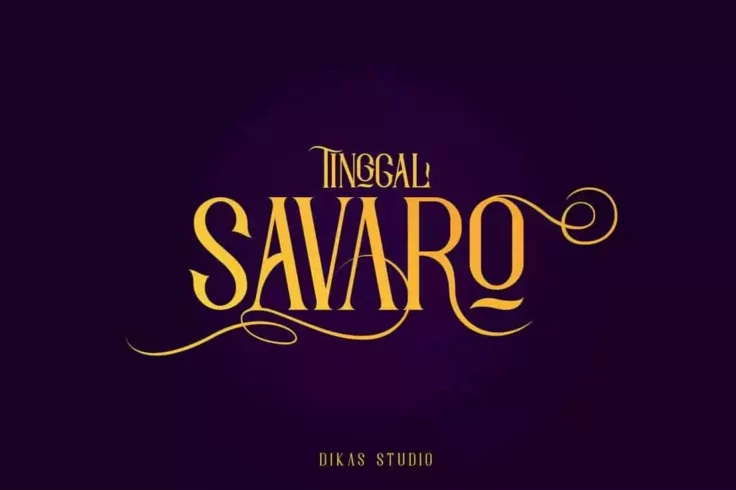 View Information about Savaro Elegant Vintage Typeface