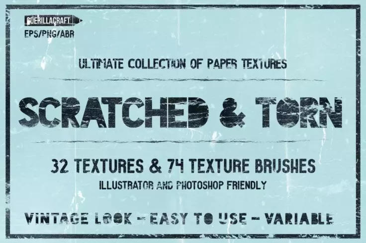 View Information about Scratched & Torn Vintage Paper Textures