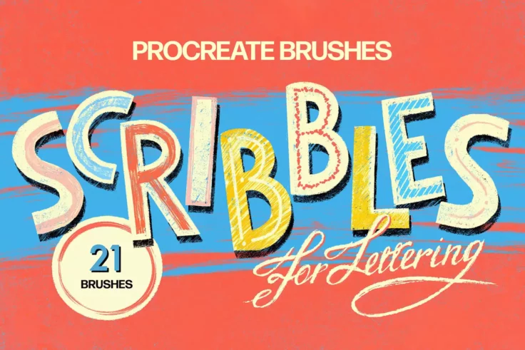 View Information about Scribbles Procreate Lettering Brushes