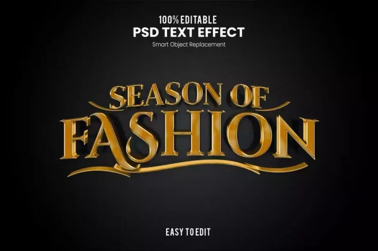 View Information about Season of Fashion Elegant Text Effect PSD