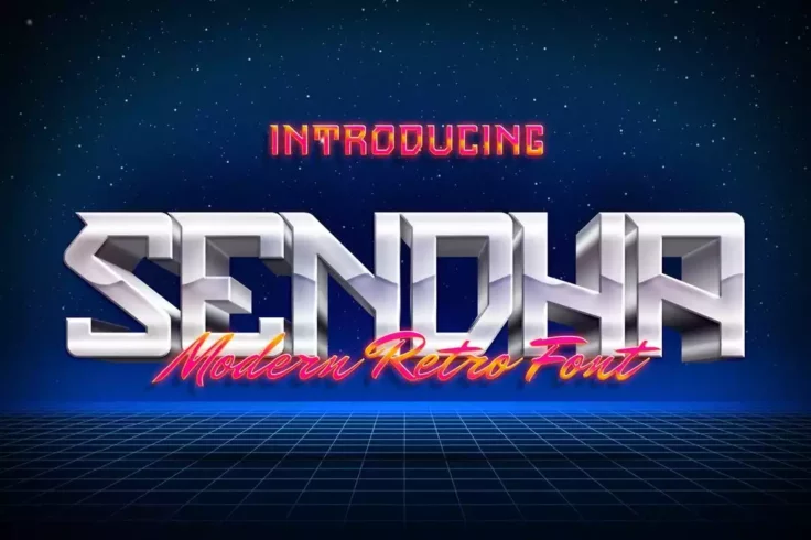 View Information about Sendha Retro Techno Font