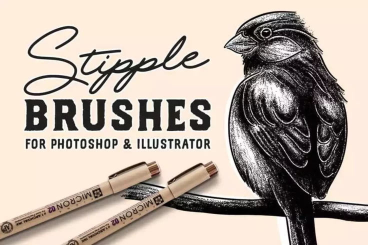 View Information about Stipple Brush Set for Photoshop and Illustrator