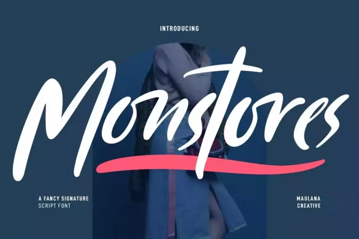 View Information about Monstores Signature Script Swash Font