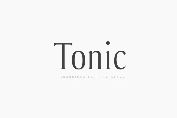 View Information about Tonic Luxurious Serif Typeface