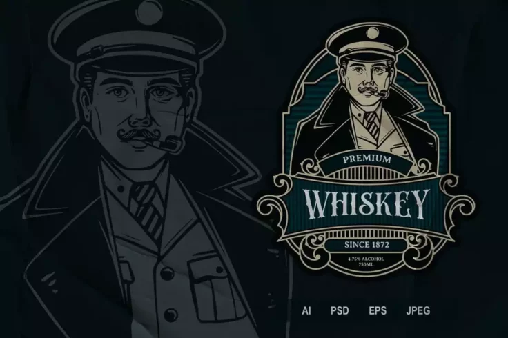 View Information about Vintage Drink Label & Logo Template