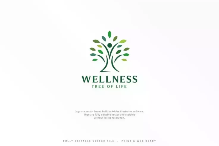 View Information about Wellness Tree Logo Template