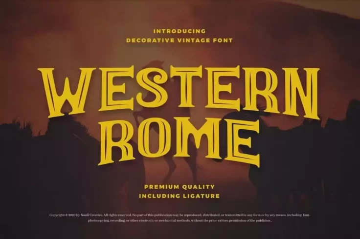 View Information about Western Rome Spaghetti Western Font