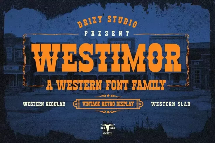 View Information about Westimor Western Retro Font Family