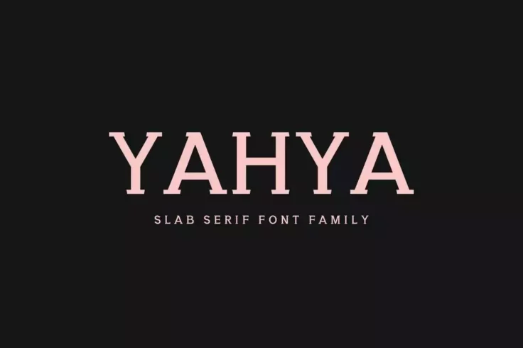 View Information about Yahya Slab Serif Font Family